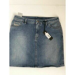 Diesel Womens R- Modung Blue Denim Skirt